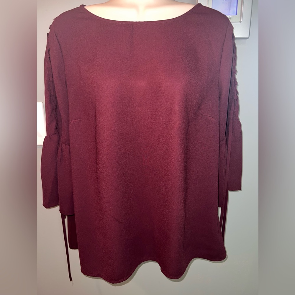 Maroon Top - Size M (8-10) Excellent condition
